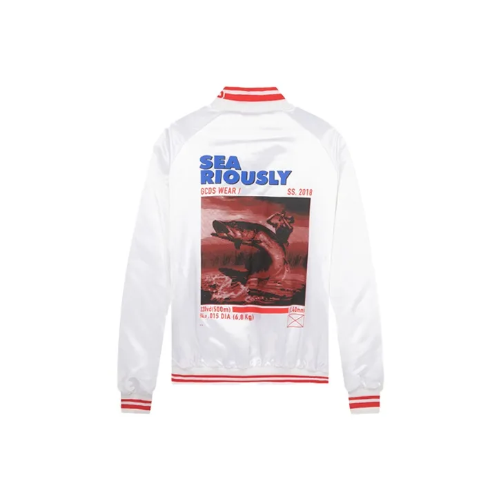 GCDS Puffer Jackets Unisex White-0