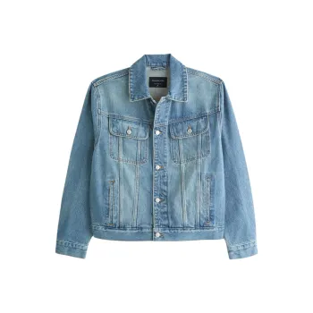 Abercrombie＆Fitch Denim Jacket Men's Medium Blue