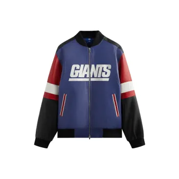 KITH X Nfl Giants Leather Jacket