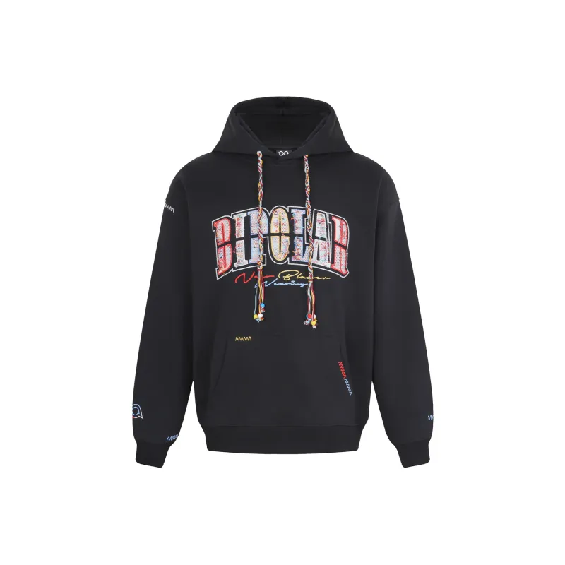 BIPOLAR Sweatshirt Unisex Black Coffee Light Blue-0