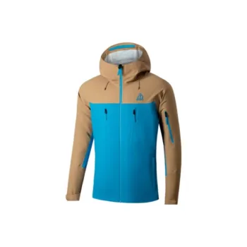 361° Windbreaker Jackets Unisex Tanned Leather/Royal Blue