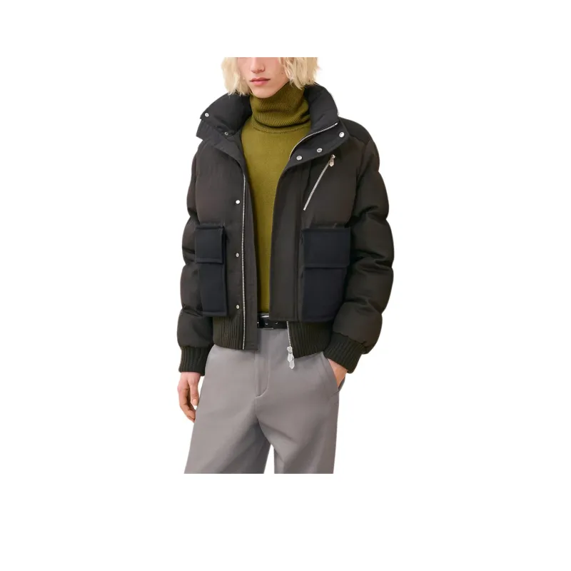 HERMES FW24 Jackets Coats Men's Black-0