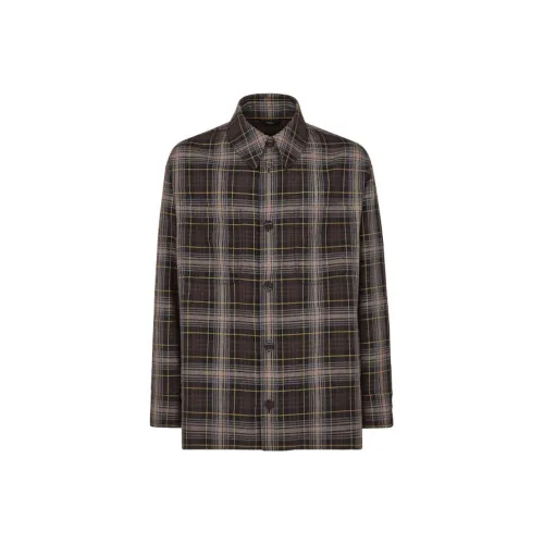 FENDI Checked Long Sleeved Jacket