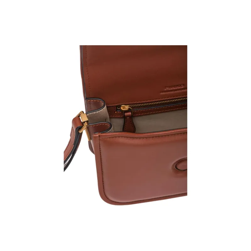 PINKO Love Birds Series Calfskin Crossbody Bag, Shoulder Bag Unisex Umber-5