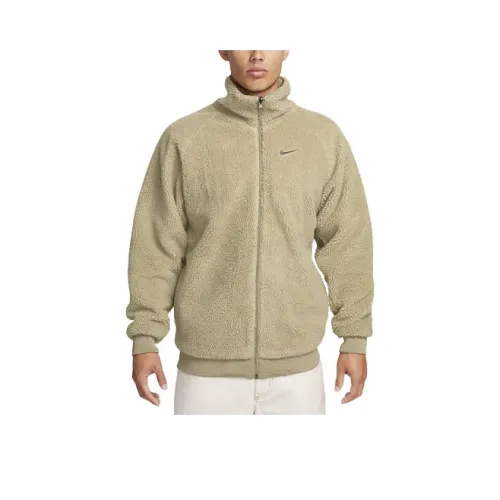 Nike Velvet Jackets Men Unisex Olive