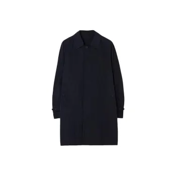 Burberry Single breasted Logo Patch Coat