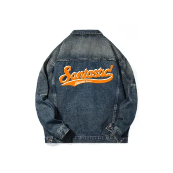 SANTASTIC Denim Jacket Men's Washed Color