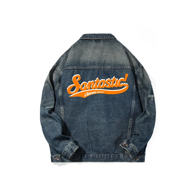SANTASTIC Denim Jacket Men's Washed Color-0