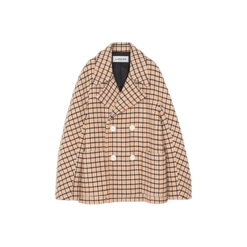 Lanvin Check pattern Virgin wool Peacoat-0