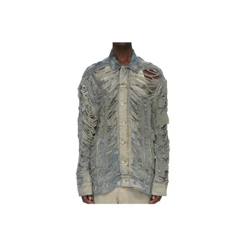 RICK OWENS/RO FW23 Jacket Men's Washed Blue