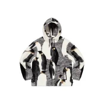 Supreme Penguins Hooded Fleece Jacket