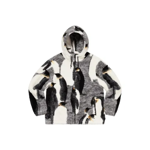 Supreme Penguins Hooded Fleece Jacket