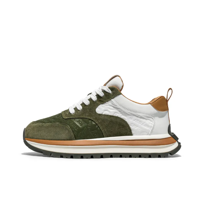 Yi Jiabao Abrasion Resistant Slip Resistant Low Top Chunky Sneakers Men's-3