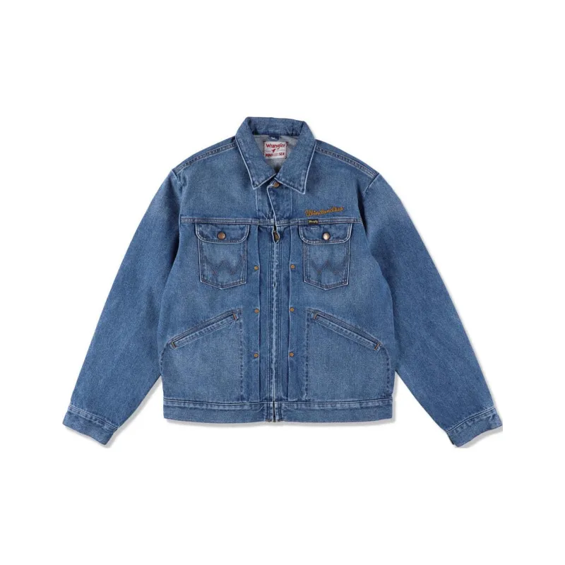 WIND AND SEA Wrangler Co-branded Model Denim Jackets Unisex Indigo-0