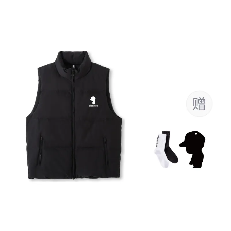 CHOUCHOUS Vests Unisex Black-0