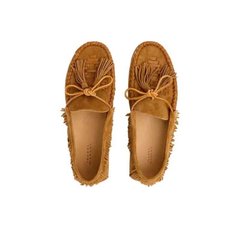 ISABEL MARANT Fitza Loafers Women's Brown-4