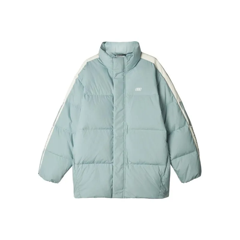 Skechers Sports Life Collection Down Jacket Men's Slate Green-0
