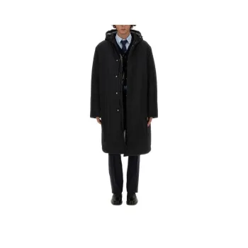 THOM BROWNE Long Sleeved Hooded Padded Coat