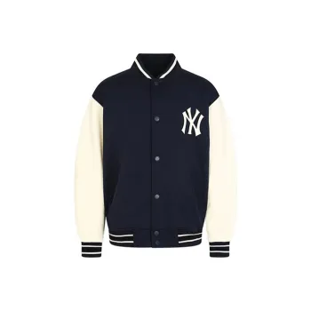 MLB Baseball Jacket Unisex Navy Blue