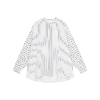 CROQUIS Shirt Men's 192 White Base Pinstripe