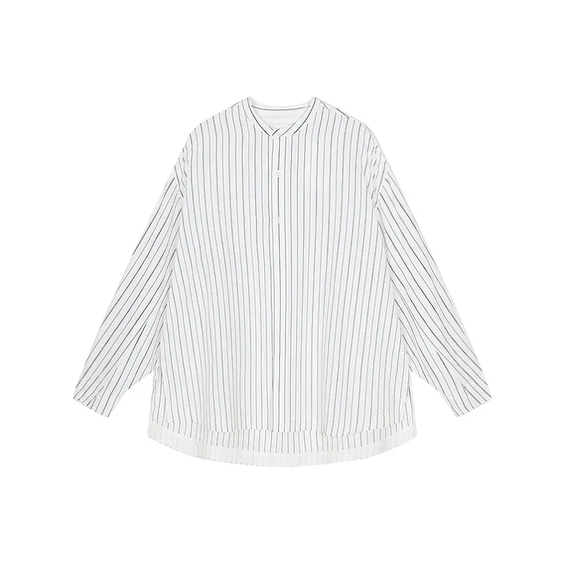 CROQUIS Shirt Men's 192 White Base Pinstripe-0