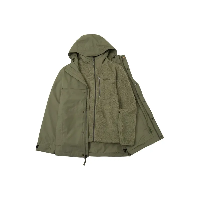 Timberland Windproof Wear Resistant Warm Windbreaker Jacket Men's Green-0