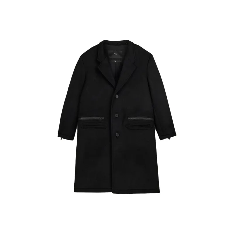 Y 3 X Adidas Tailored Single breasted Coat-0