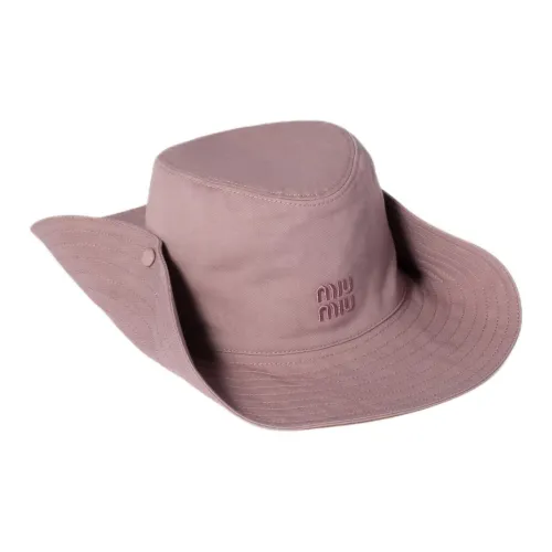 MIU MIU Cotton Hats & Caps Unisex Purple