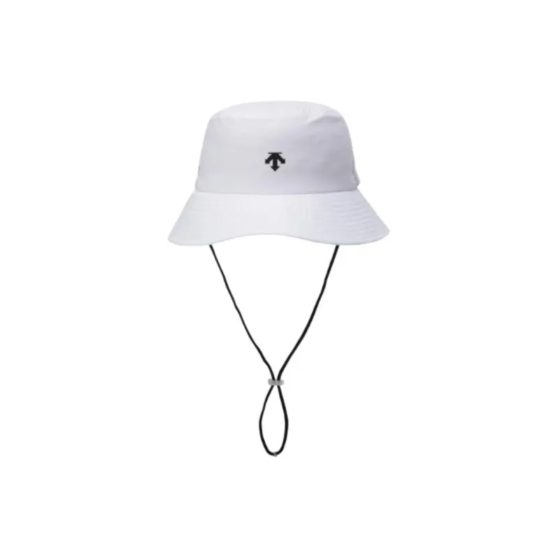 DESCENTE Polyester Bucket Hats Unisex White-1