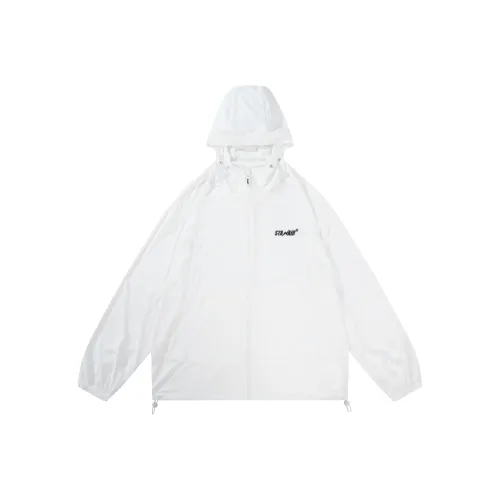STANAIR Casual Hooded Zip Closure Drop Shoulder Thin Loose Fit Sun Protection Clothing Unisex