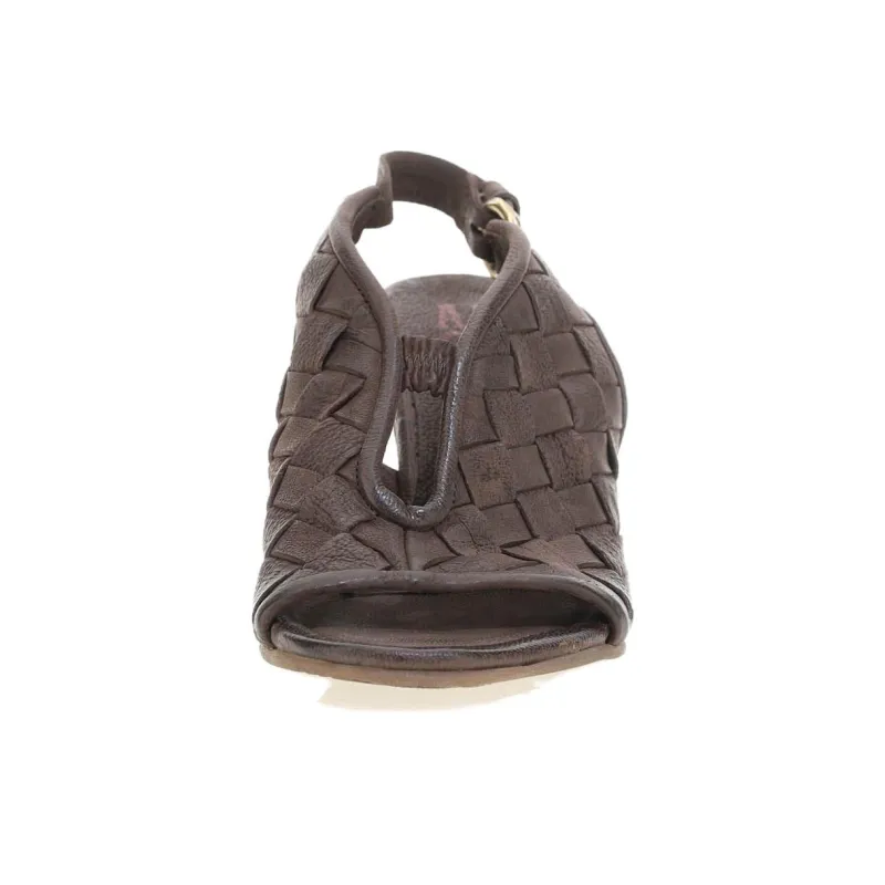 AirStep PRISCILLA One Strap Sandals Women's Dark Brown-6