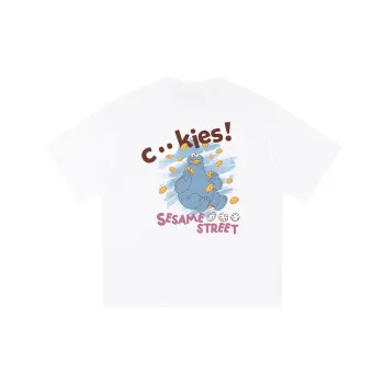 SESAME STREET [Cookie Monster Collection] Short Sleeved T Shirts Unisex