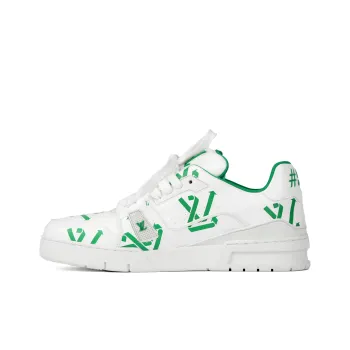 LOUIS VUITTON Lv Trainer Sneakers 'White Green'