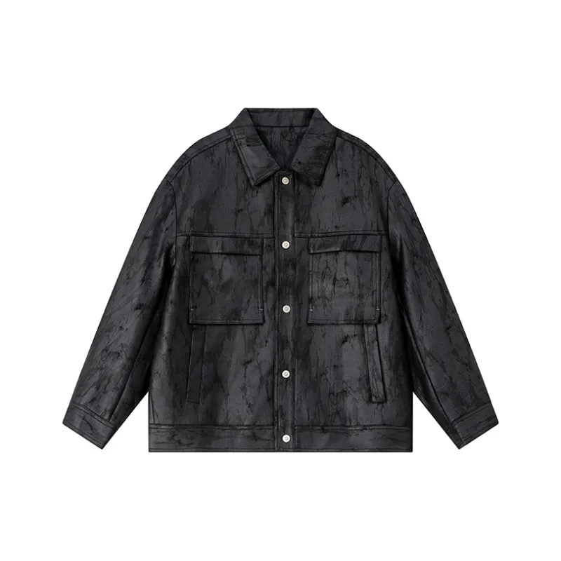 CAISEDI Jackets Coats Men's Black-0