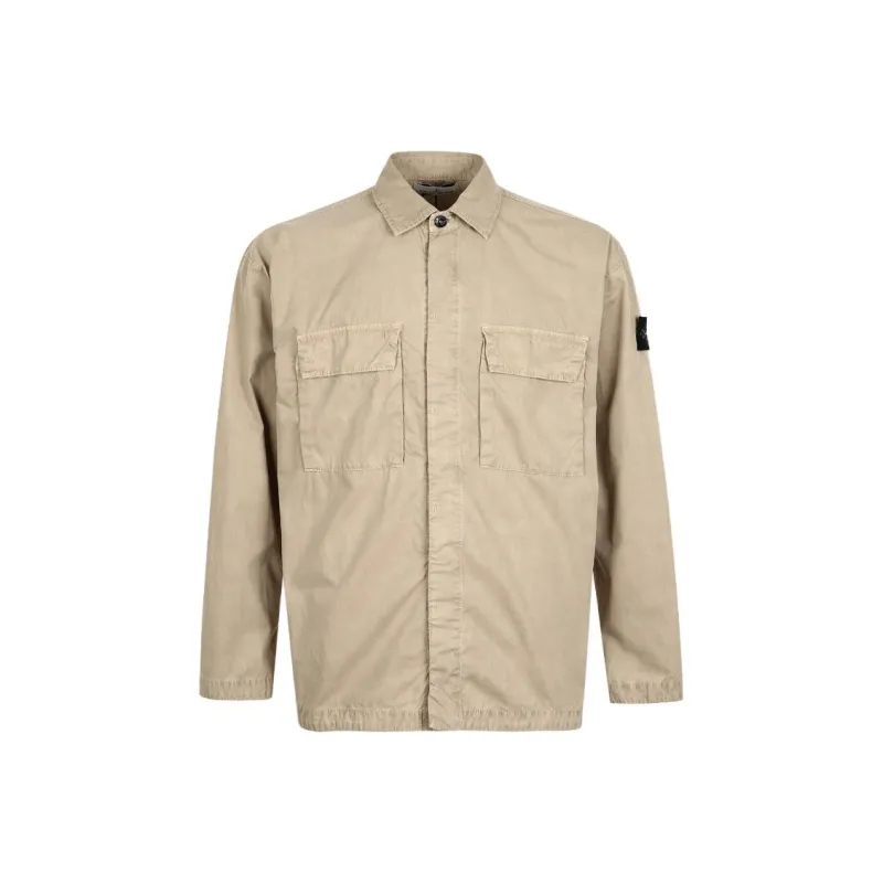 STONE ISLAND SS23 Jackets Coats Men's Beige-0