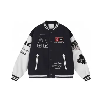 PAINT STAIN Jacket Unisex Navy Blue
