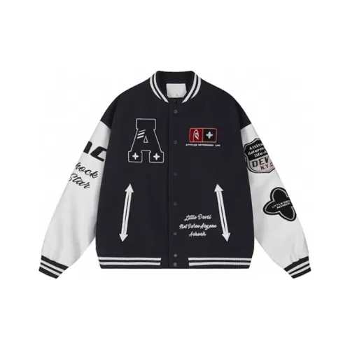 PAINT STAIN Jacket Unisex Navy Blue