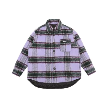 Nerdy Puffer Jackets Unisex Purple