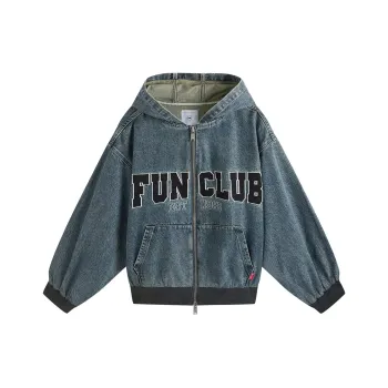 FUN Denim Jacket Men's Denim Blue