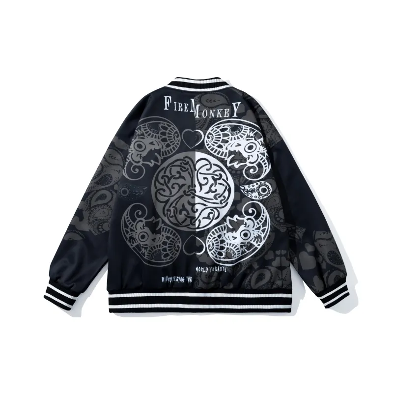 FireMonkey Baseball Jacket Unisex-4