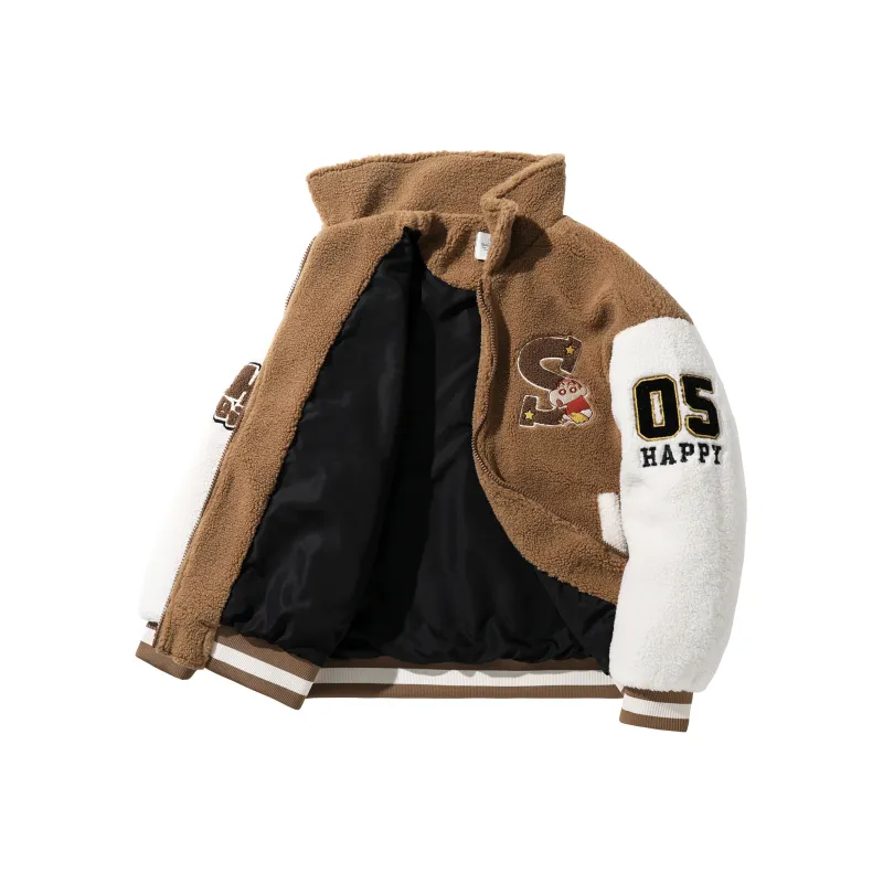 Crayon Shinchan Velvet feel Coat Unisex-3