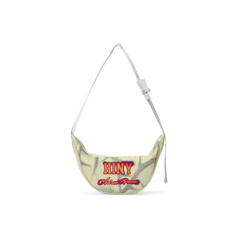 HINY Polyester One Shoulder Crossbody Bag Sling Bag Fanny Pack Regular Unisex White-15