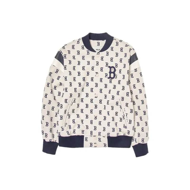 MLB Boston Red Sox Jackets Coats Unisex Deep Cream-0