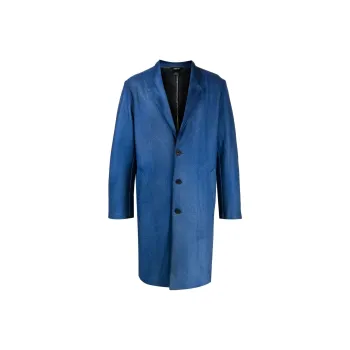 Avant Toi Painted effect Merino wool Overcoat