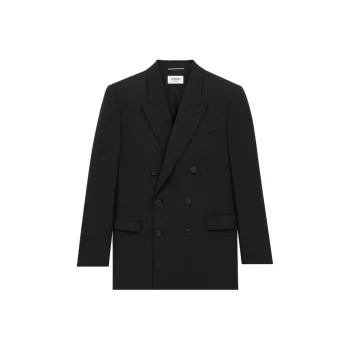 SAINT LAURENT Yves Double Breasted Blazer