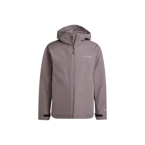 Adidas High Altitude Climbing Waterproof And Windproof Windbreaker Jacket Men's Charcoal Gray/Gray/Charcoal Gray/Gray