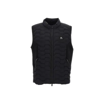 Moose Knuckles Granite Logo Plaque Vest