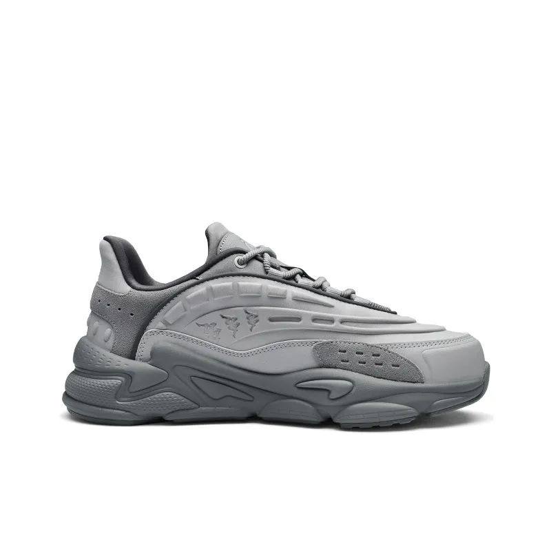 Kappa Anti-Slip Wear-Resistant Low-Top Chunky Sneakers Men's Shark Gray-1