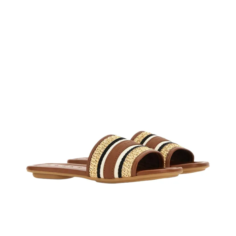 HOGAN Striped Sandals Women's-2