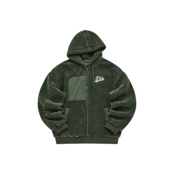 FILA FUSION BASEBALL Series Velvet Jackets Men Tale Jasper